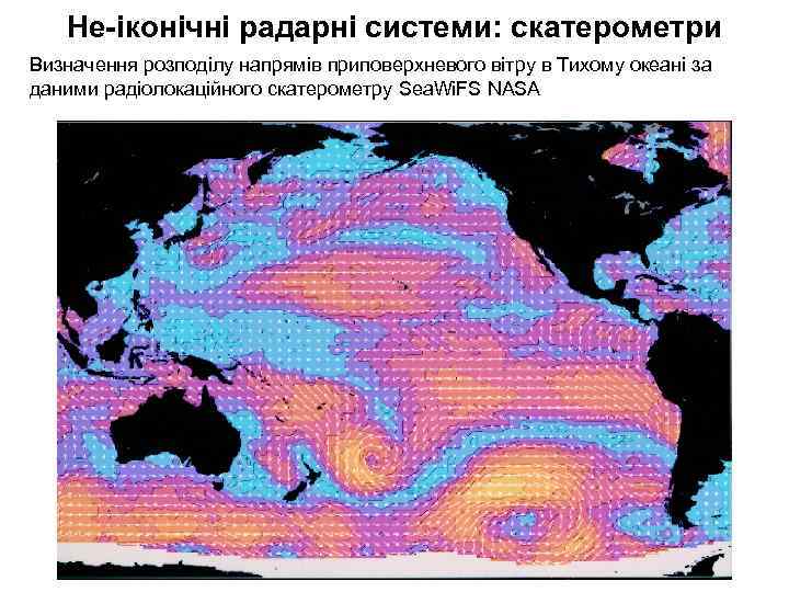 Не-іконічні радарні системи: скатерометри Визначення розподілу напрямів приповерхневого вітру в Тихому океані за даними