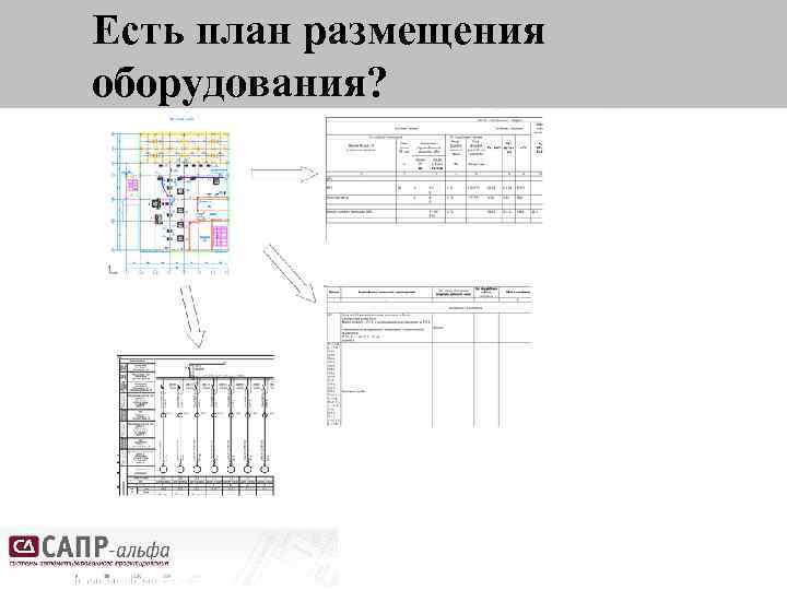 Есть план размещения оборудования? 