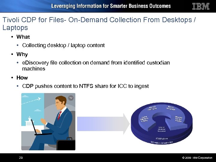 Tivoli CDP for Files- On-Demand Collection From Desktops / Laptops • What • Collecting