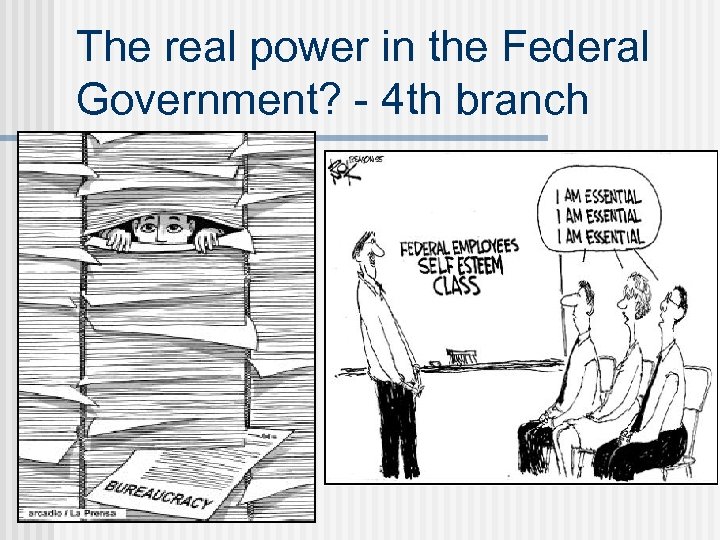 The real power in the Federal Government? - 4 th branch 