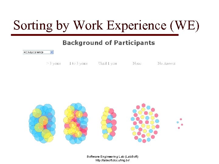 Sorting by Work Experience (WE) Software Engineering Lab (Lab. Soft) http: //labsoft. dcc. ufmg.