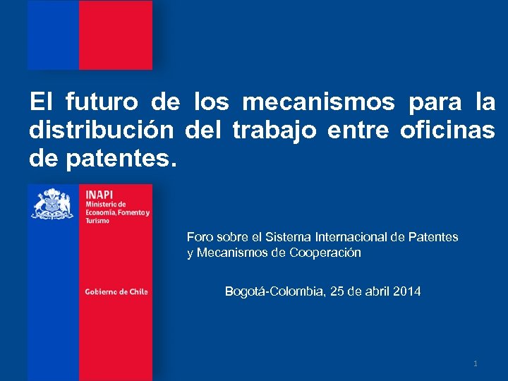 El futuro de los mecanismos para la distribución del trabajo entre oficinas de patentes.