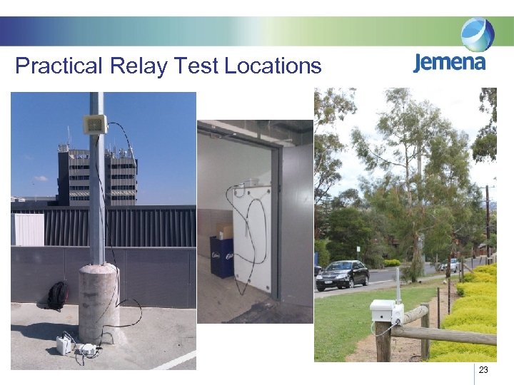 Practical Relay Test Locations 23 