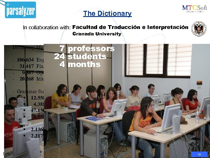The Dictionary In collaboration with: Facultad de Traducción e Interpretación Granada University Dictionary Main