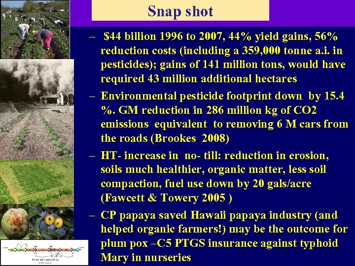 Snap shot – $44 billion 1996 to 2007, 44% yield gains, 56% reduction costs