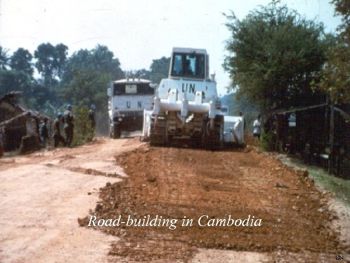 Road-building in Cambodia UN 