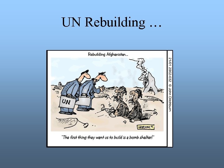 UN Rebuilding … 