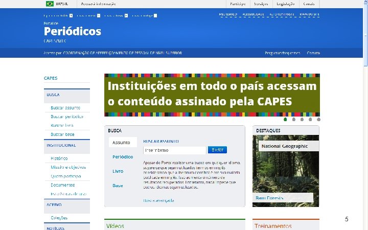 COORDENAÇÃO DE APERFEIÇOAMENTO DE PESSOAL DE NÍVEL SUPERIOR - CAPES MINISTÉRIO DA EDUCAÇÃO -