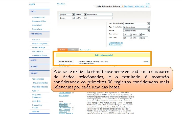 COORDENAÇÃO DE APERFEIÇOAMENTO DE PESSOAL DE NÍVEL SUPERIOR - CAPES MINISTÉRIO DA EDUCAÇÃO -