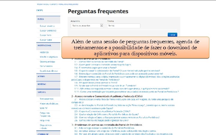 COORDENAÇÃO DE APERFEIÇOAMENTO DE PESSOAL DE NÍVEL SUPERIOR - CAPES MINISTÉRIO DA EDUCAÇÃO -
