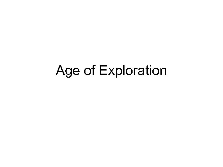 Age of Exploration 