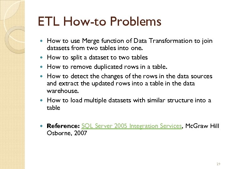 ETL How-to Problems How to use Merge function of Data Transformation to join datasets