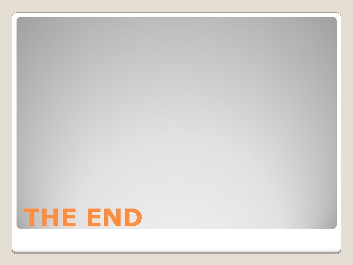 THE END 