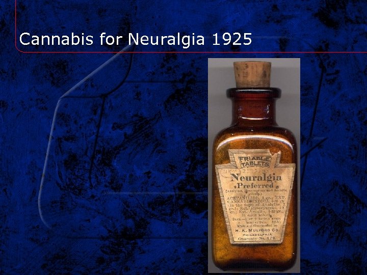 Cannabis for Neuralgia 1925 