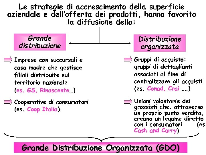 Le strategie di accrescimento della superficie aziendale e dell’offerta dei prodotti, hanno favorito la