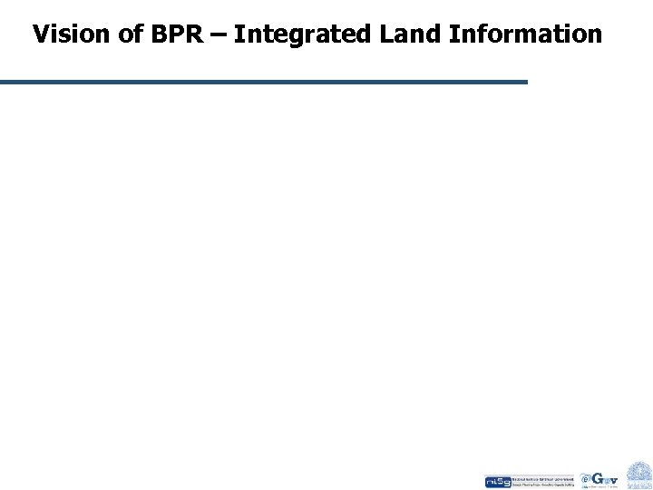 Vision of BPR – Integrated Land Information 