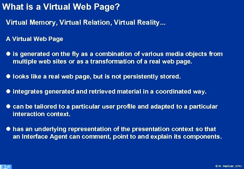 What is a Virtual Web Page? Virtual Memory, Virtual Relation, Virtual Reality. . .