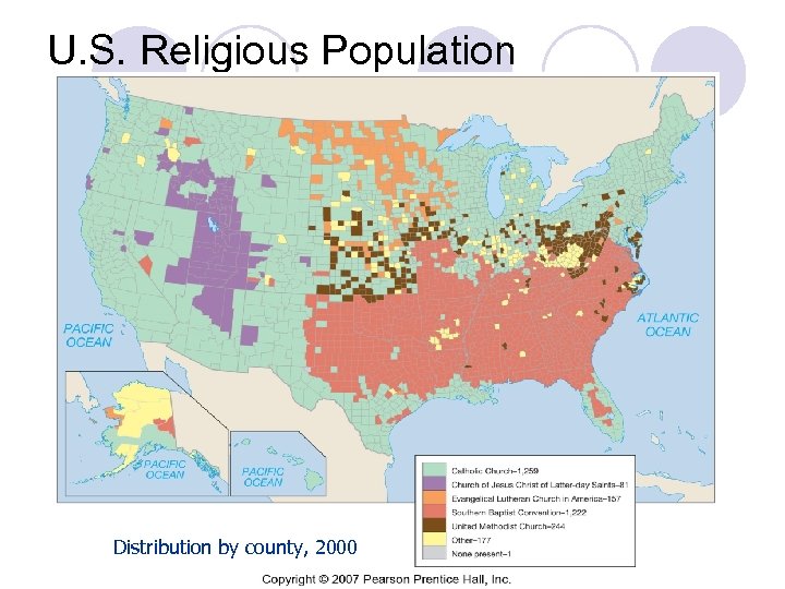 U. S. Religious Population Distribution by county, 2000 