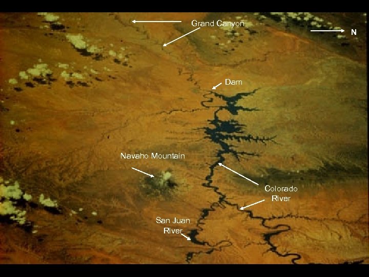 Grand Canyon N 90 -734 -069 Dam Navaho Mountain Colorado River San Juan River