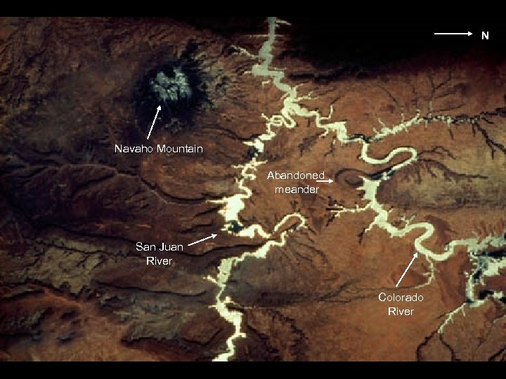 N 90 -755 -055 Navaho Mountain Abandoned meander San Juan River Colorado River 