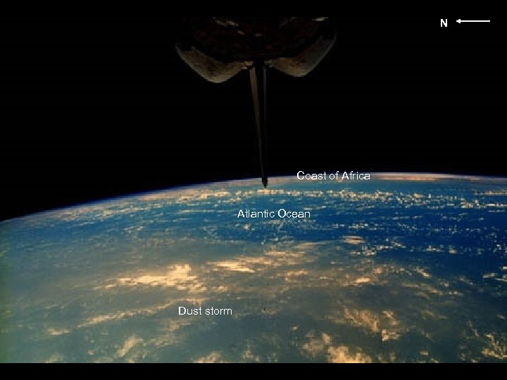 N 43 -96 -004 Coast of Africa Atlantic Ocean Dust storm 