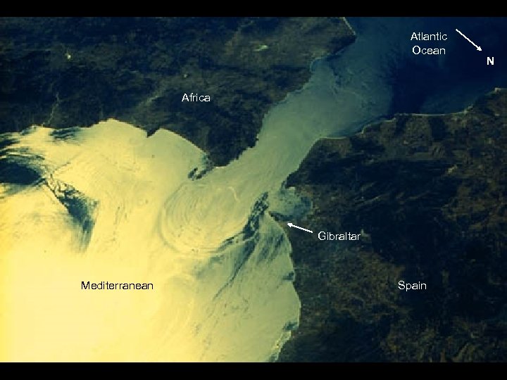 41 G-34 -080 Atlantic Ocean Africa Gibraltar Mediterranean Spain N 
