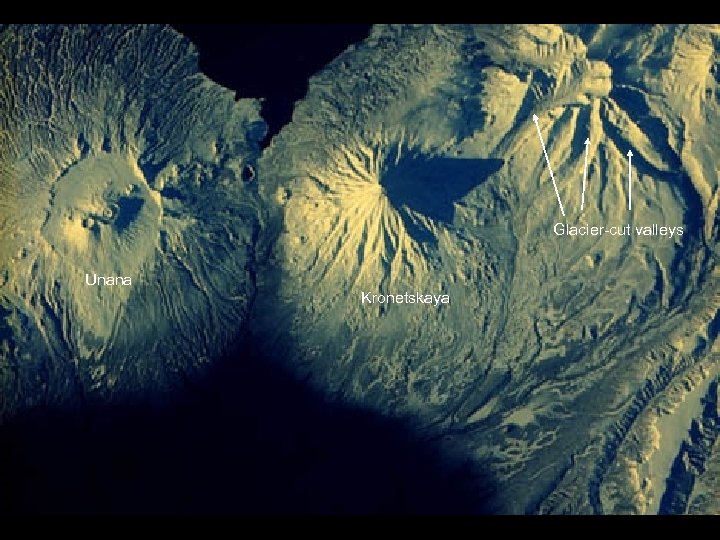 61 A-45 -98 Glacier-cut valleys Unana Kronetskaya 