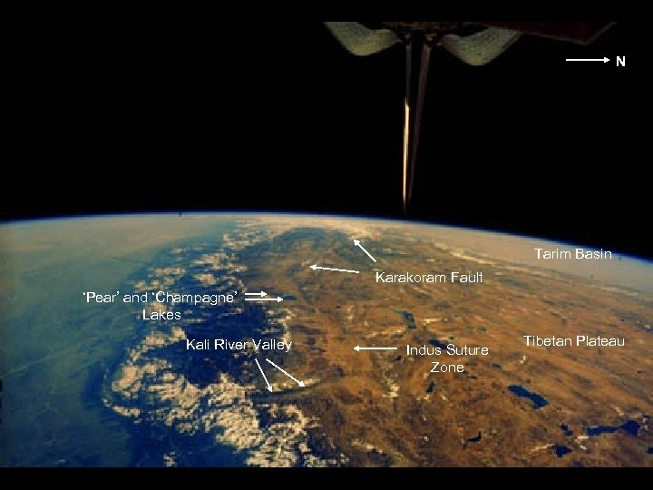 N 17 -120 -022 Tarim Basin Karakoram Fault ‘Pear’ and ‘Champagne’ Lakes Kali River