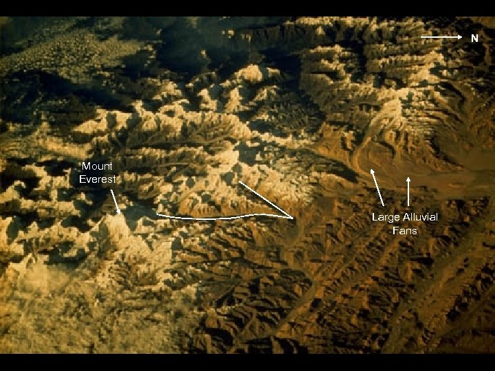 N 58 -101 -022 Mount Everest Large Alluvial Fans 