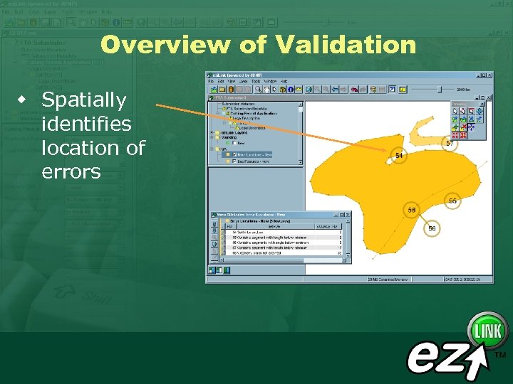Overview of Validation w Spatially identifies location of errors 