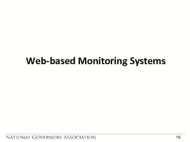 Web-based Monitoring Systems 18 