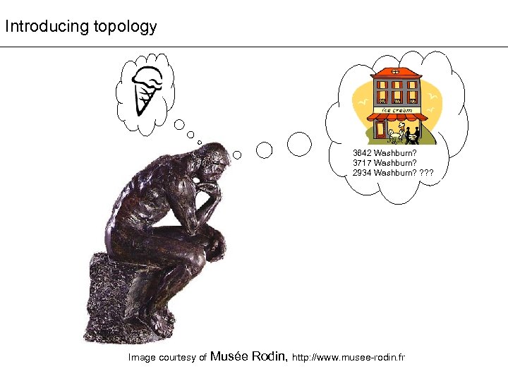 Introducing topology 3642 Washburn? 3717 Washburn? 2934 Washburn? ? Image courtesy of Musée Rodin,