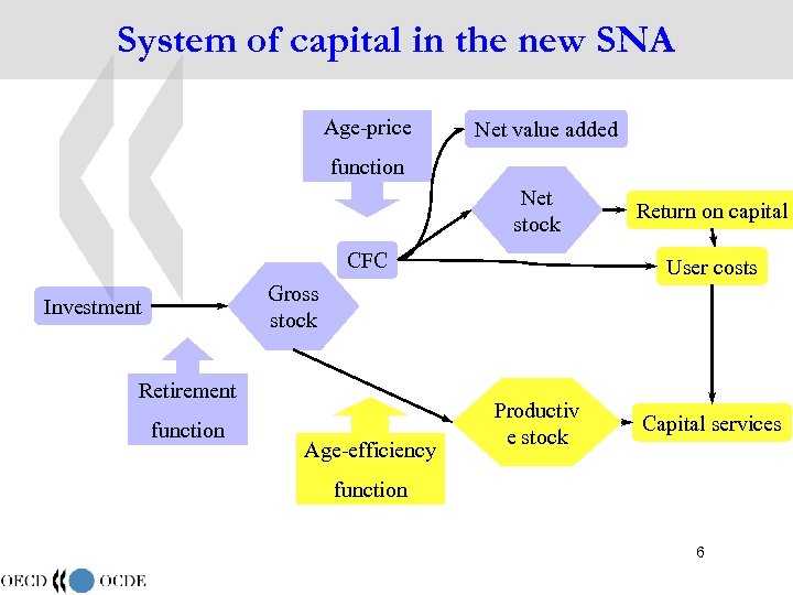 System of capital in the new SNA Age-price Net value added function Net stock