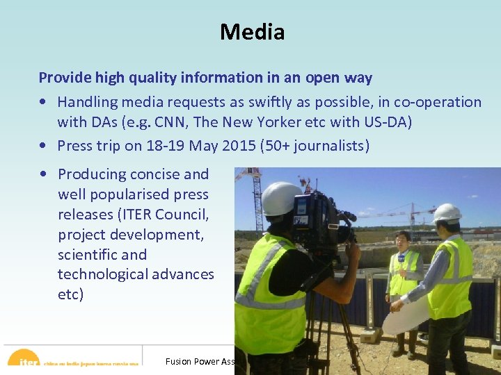 Media Provide high quality information in an open way • Handling media requests as