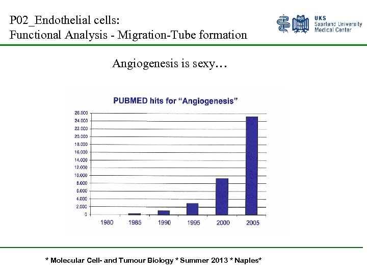 P 02_Endothelial cells: Functional Analysis - Migration-Tube formation Angiogenesis is sexy… * Molecular Cell-