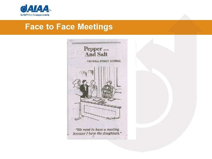 Face to Face Meetings 
