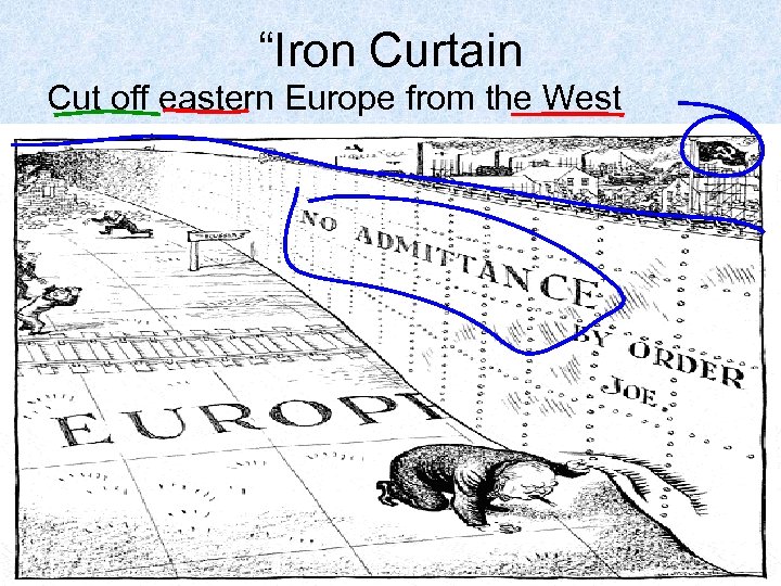 “Iron Curtain Cut off eastern Europe from the West 