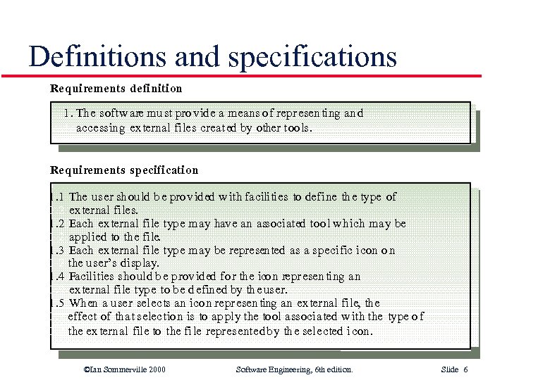 Overview Of Software Requirements L L Descriptions And