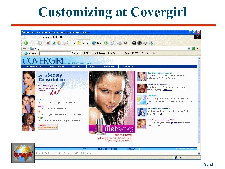 Customizing at Covergirl 10 - 18 