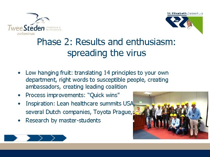 Phase 2: Results and enthusiasm: spreading the virus • Low hanging fruit: translating 14