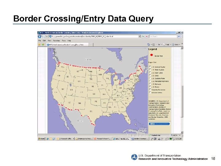 Border Crossing/Entry Data Query 16 