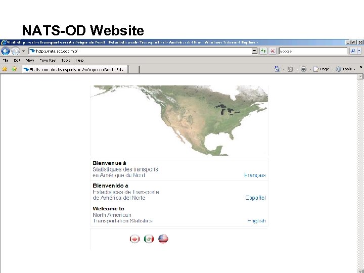 NATS-OD Website § North American Transportation Statistics Interchange § United Nations Economic Commission for