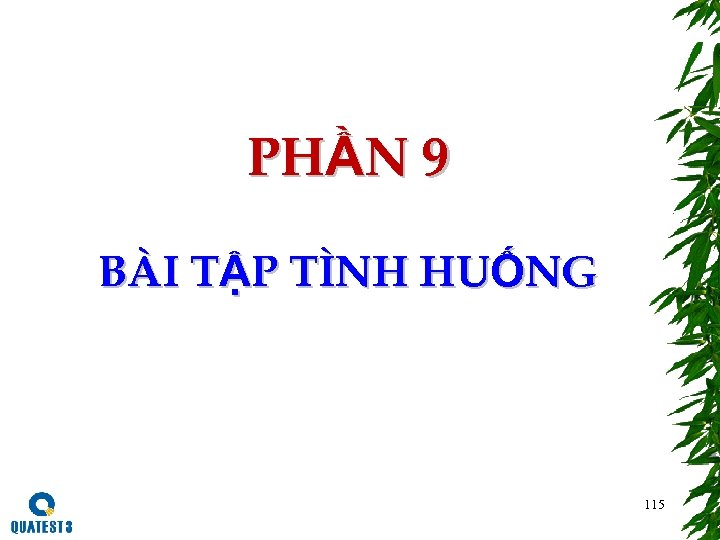 PHẦN 9 BÀI TẬP TÌNH HUỐNG 115 