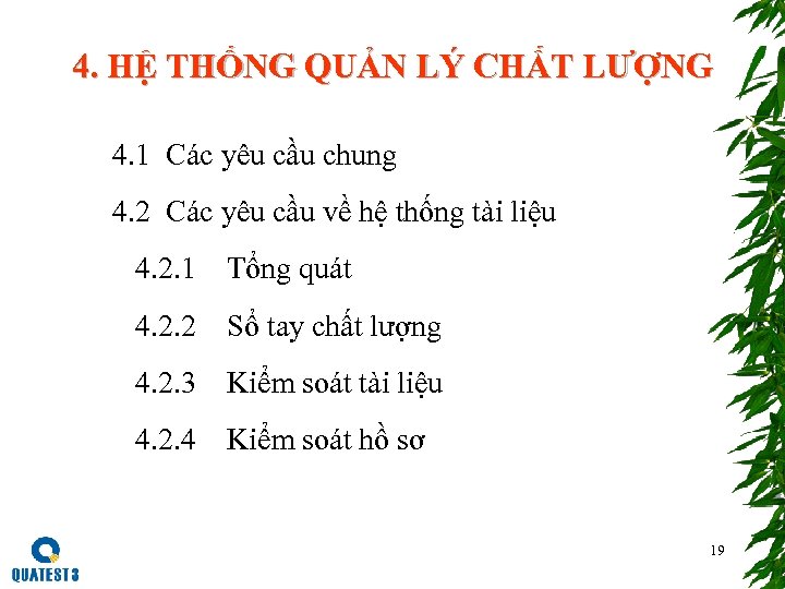 4. HỆ THỐNG QUẢN LÝ CHẤT LƯỢNG 4. 1 Các yêu cầu chung 4.