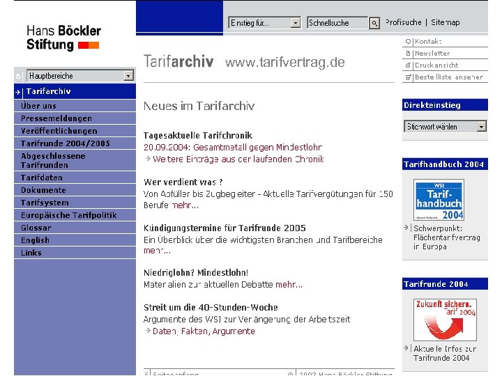 www. tarifvertrag. de Dr. Reinhard Bispinck 