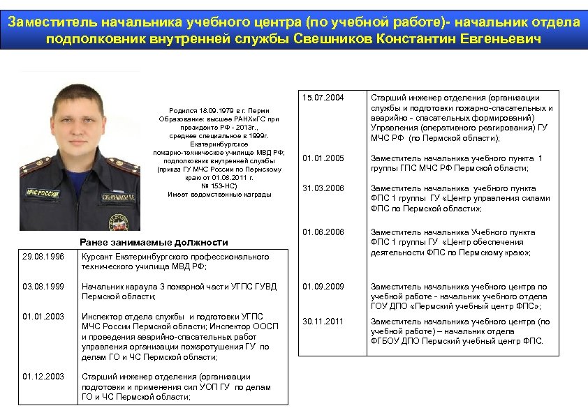 Служба должность руководителя