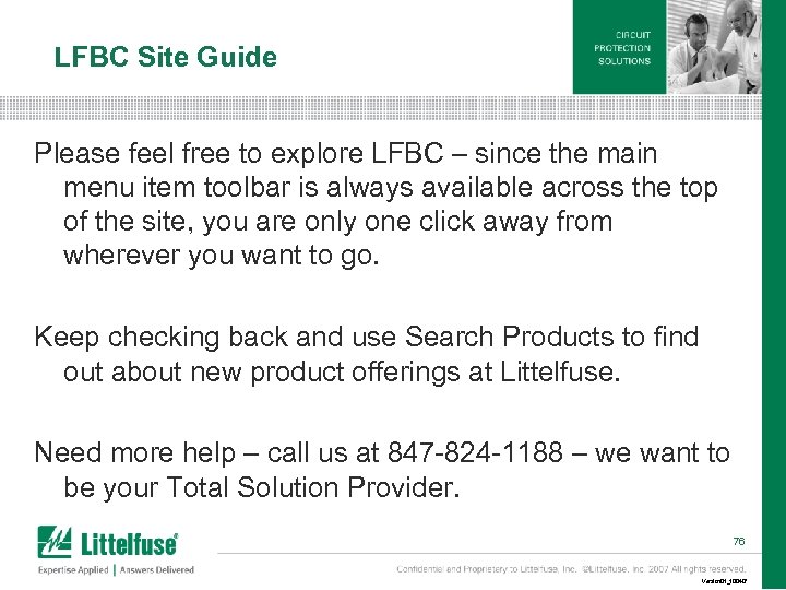 LFBC Site Guide Please feel free to explore LFBC – since the main menu