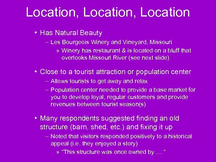 Location, Location • Has Natural Beauty – Les Bourgeois Winery and Vineyard, Missouri »