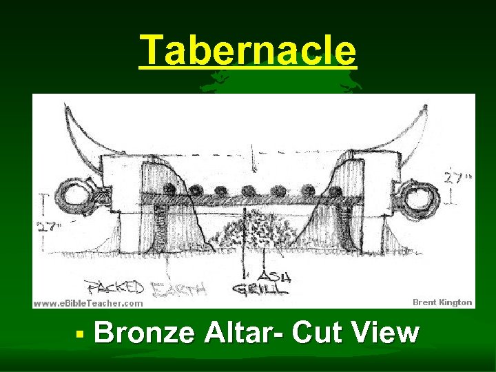 Tabernacle § Bronze Altar- Cut View 