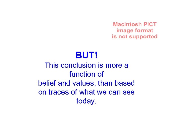 BUT! This conclusion is more a function of it is no longer enough to